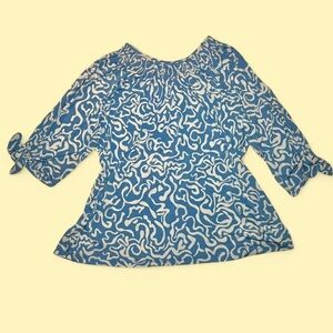 Blue and White Kids Top